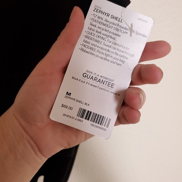 NWT ATHLETA Zephyr Shell Sleeveless Quick Dry Latering Top Sz M - Picture 7 of 8